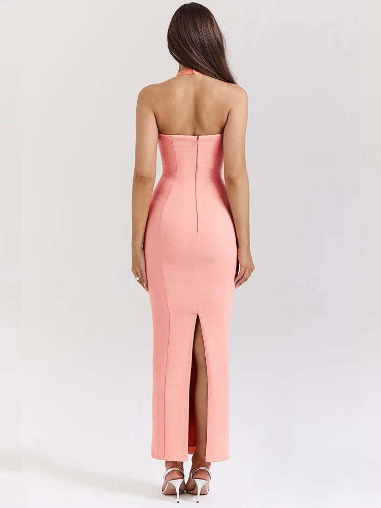 Elegant Maxi Slim Bodycon Vacation Dress