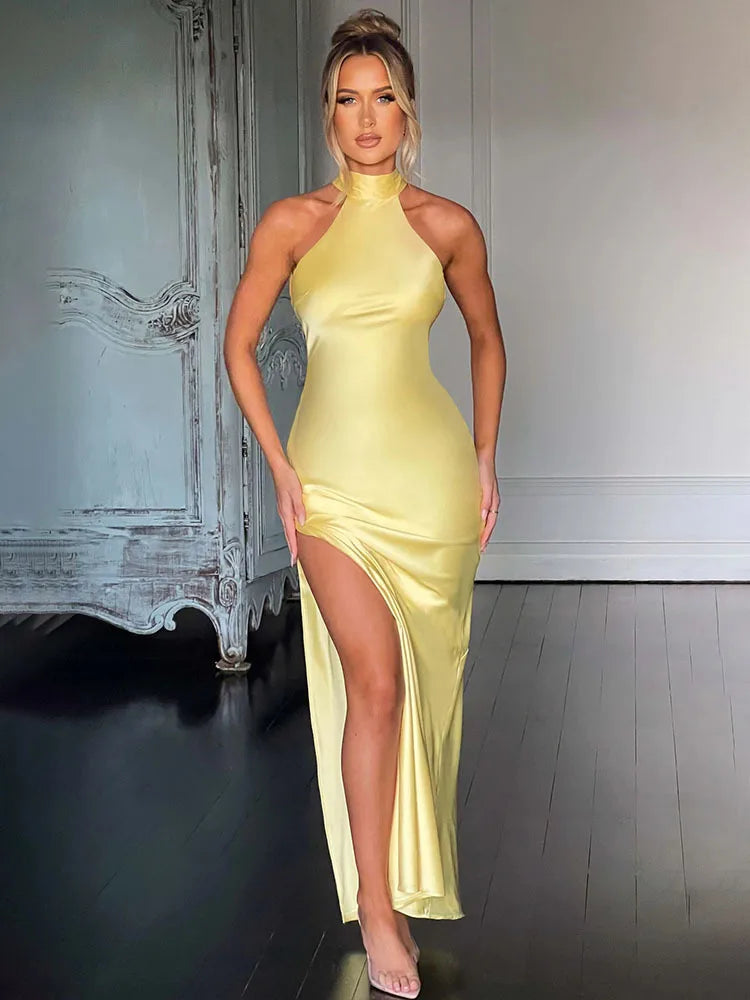 Maxi Long Vacation Dress Women Halter