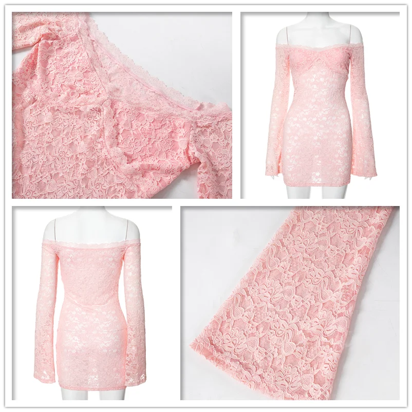 Perspective Lace Vacation Dress