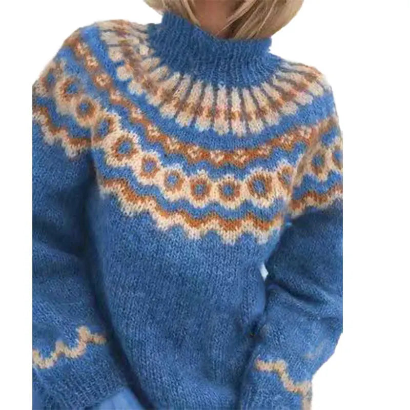 Turtleneck  Crochet  Streetwear Sweater