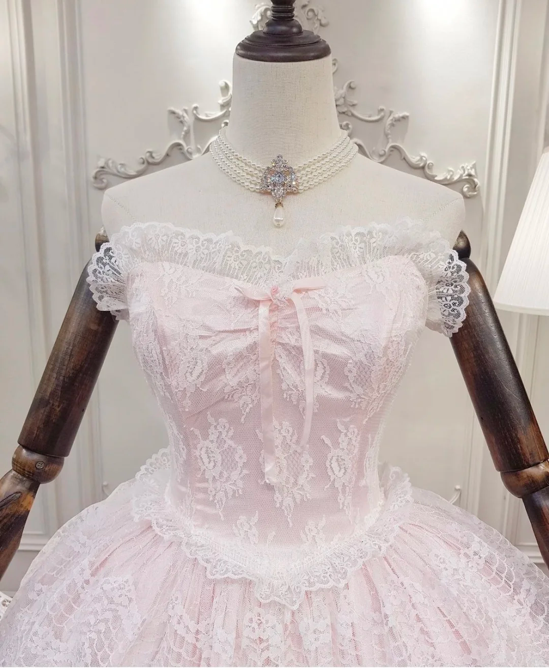 Sweet Pink Lace Layered Birthday Outfits Short A Line Homecoming Dress S582