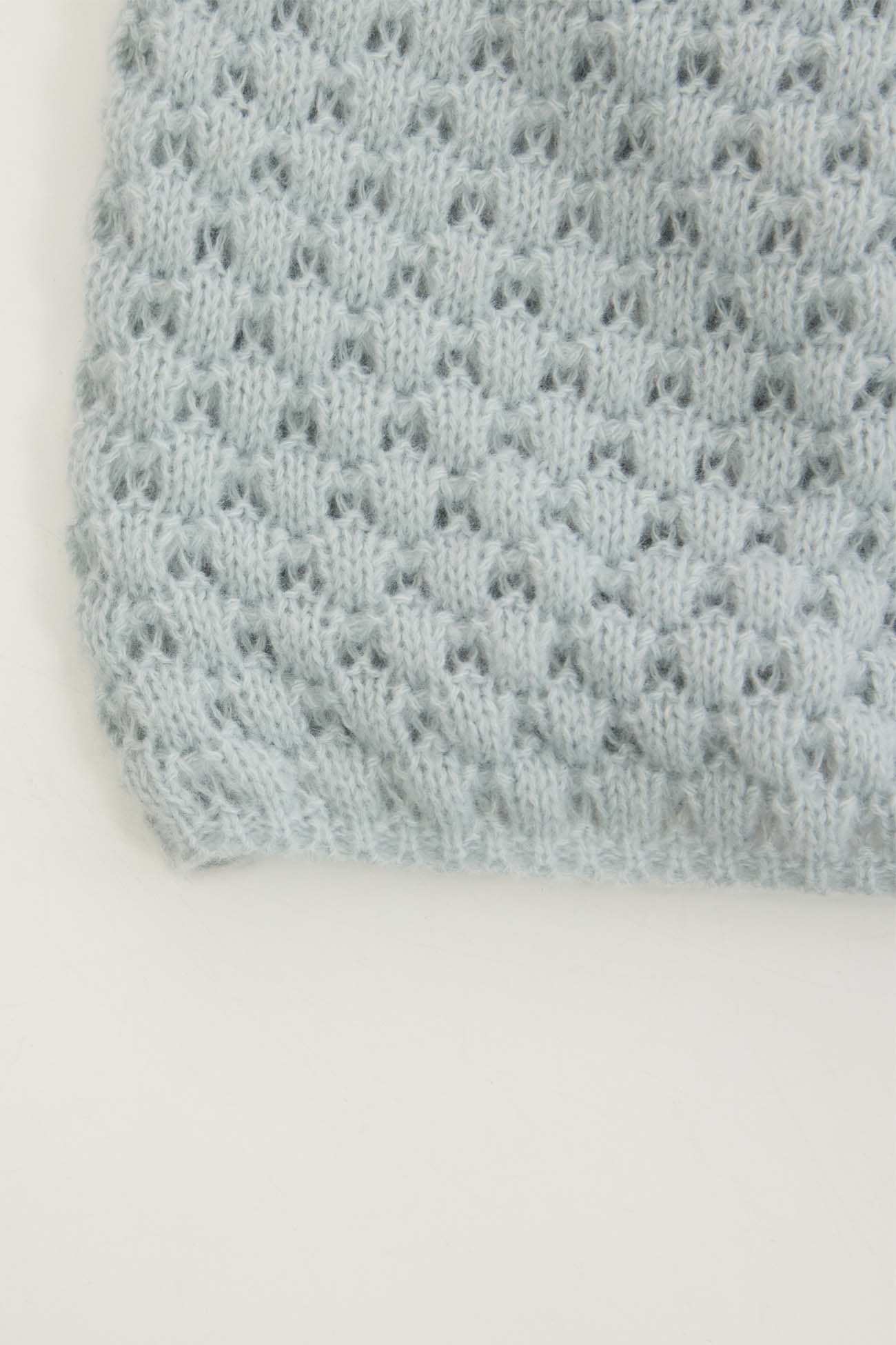 U Neck Cinched Waist Knitted Mini Dress