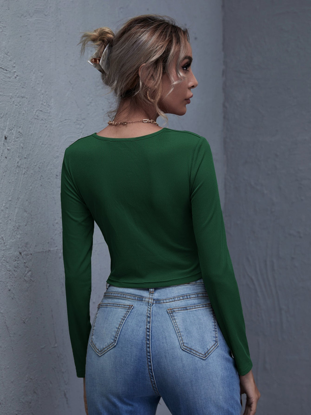 KittenAlarm - V Neck Drawstring Crop Tee