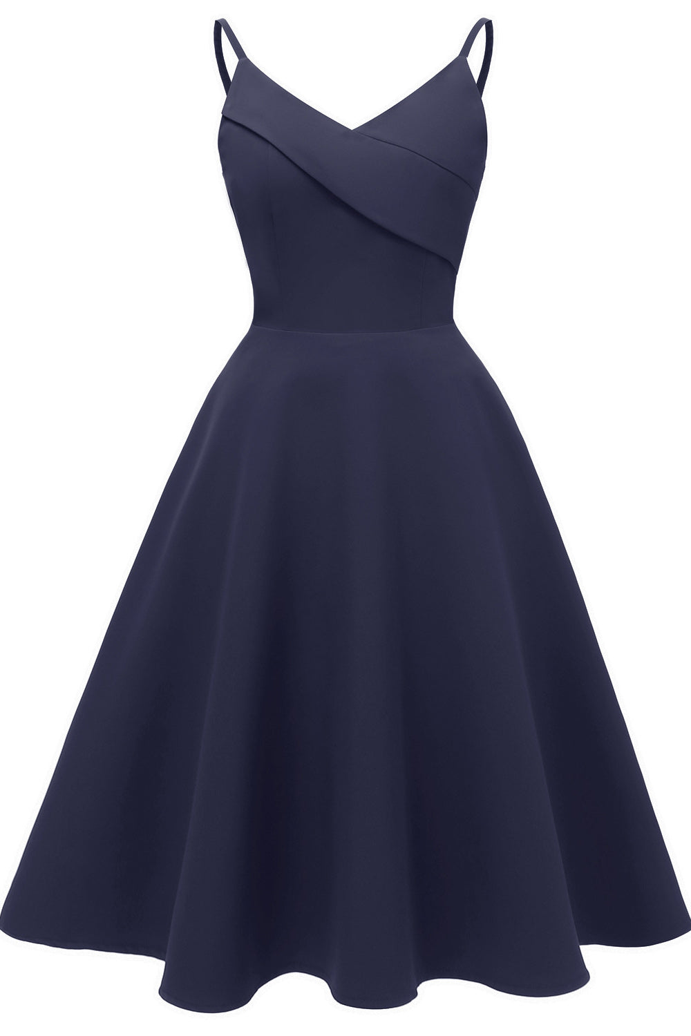 V-neck Sleeveless Spaghetti Straps Cocktail Dress - Mislish