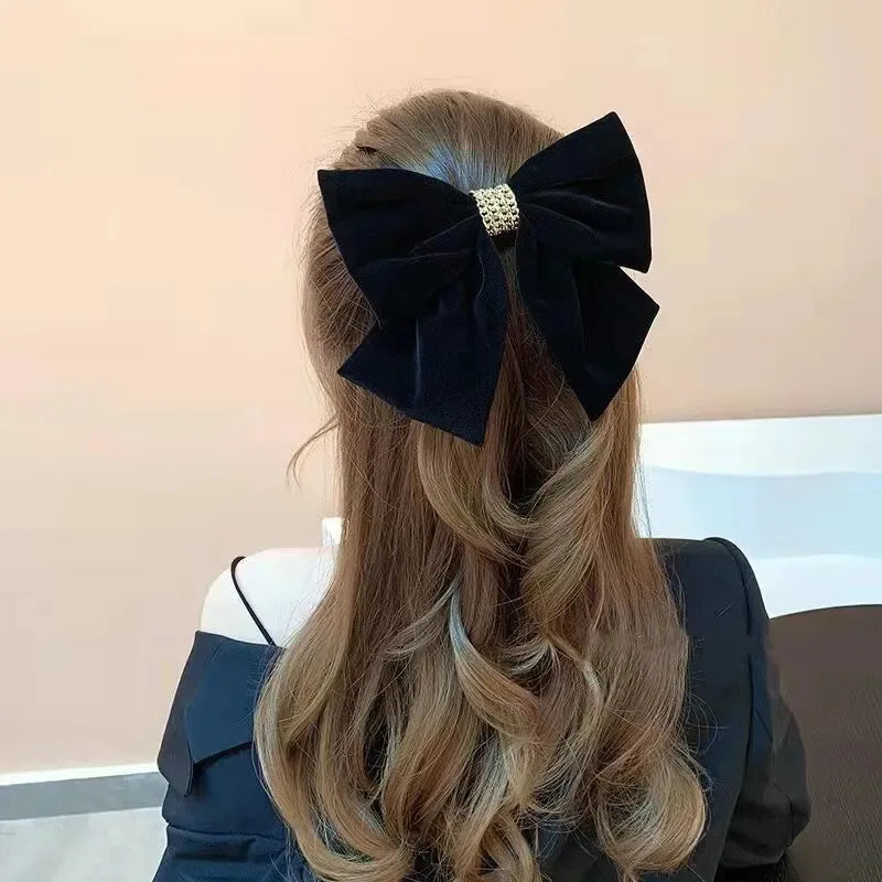 Vintage Black Wine Red Prom Party Christmas Hair Accessory - Fashionpara