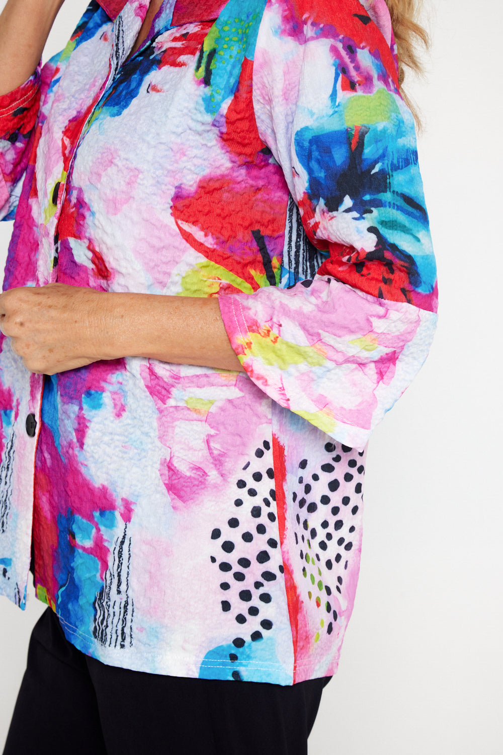 Veronica Blouse - Vivid Watercolour