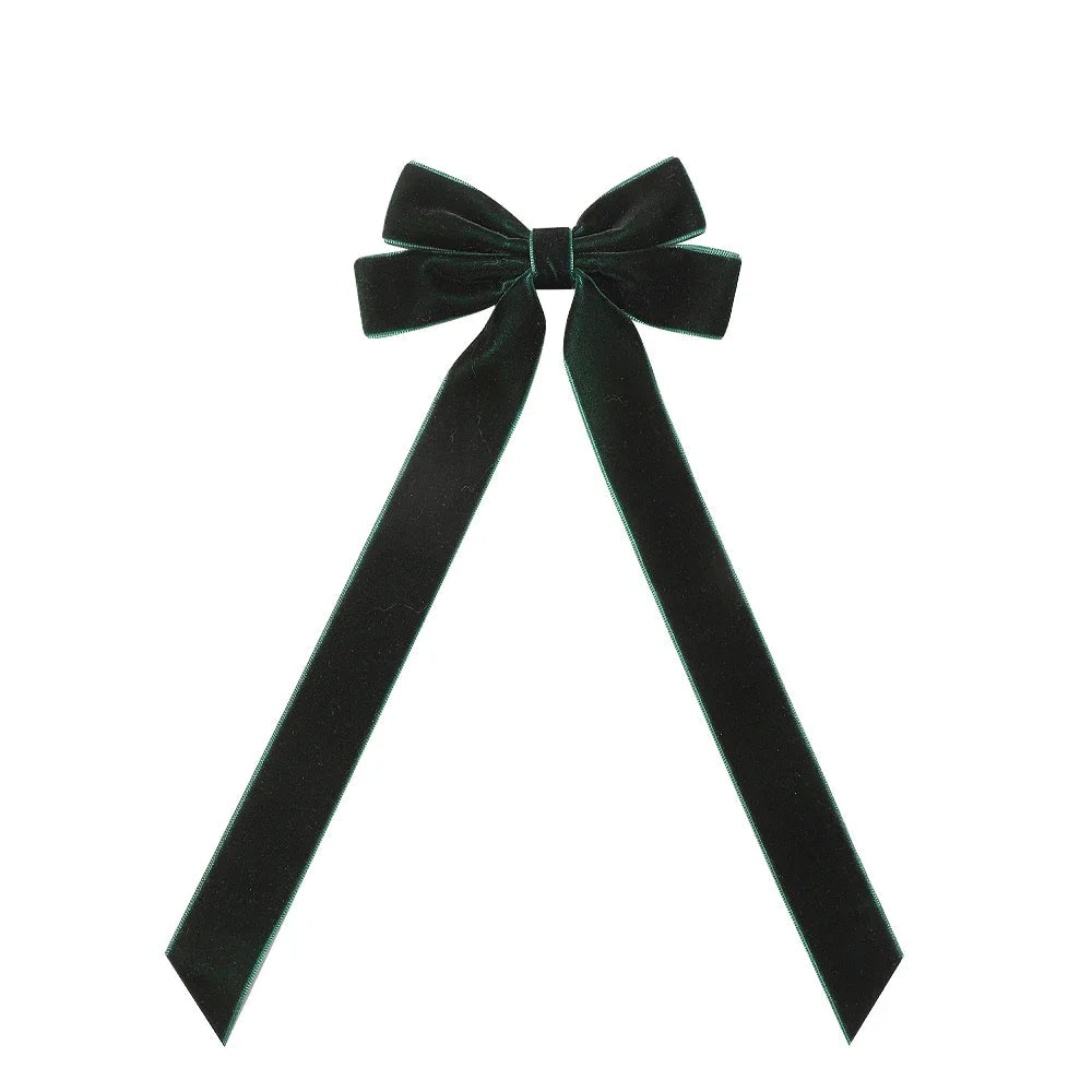 Large Velvet Wedding Long Ribbon Hair Accessory