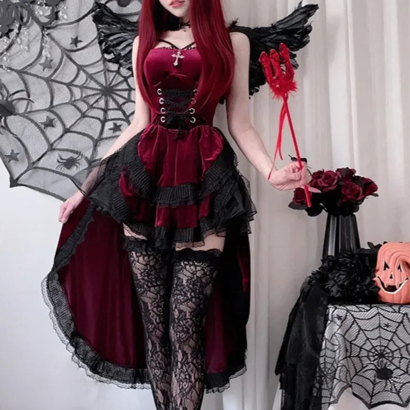 Dovetail Halter Sorceress Gothic Midi Garment