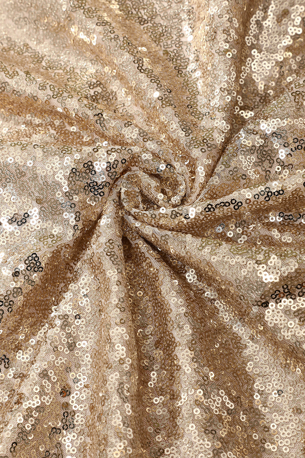 Gold V Neck Sequin Prom Bridesmaid - Fashionpara