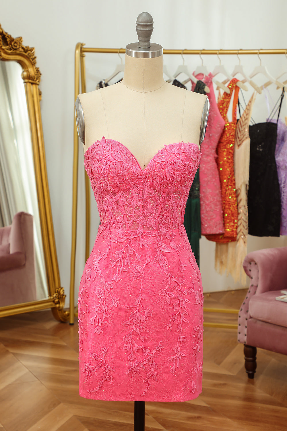 Tight Royal Blue Short Homecoming Dress with Appliques