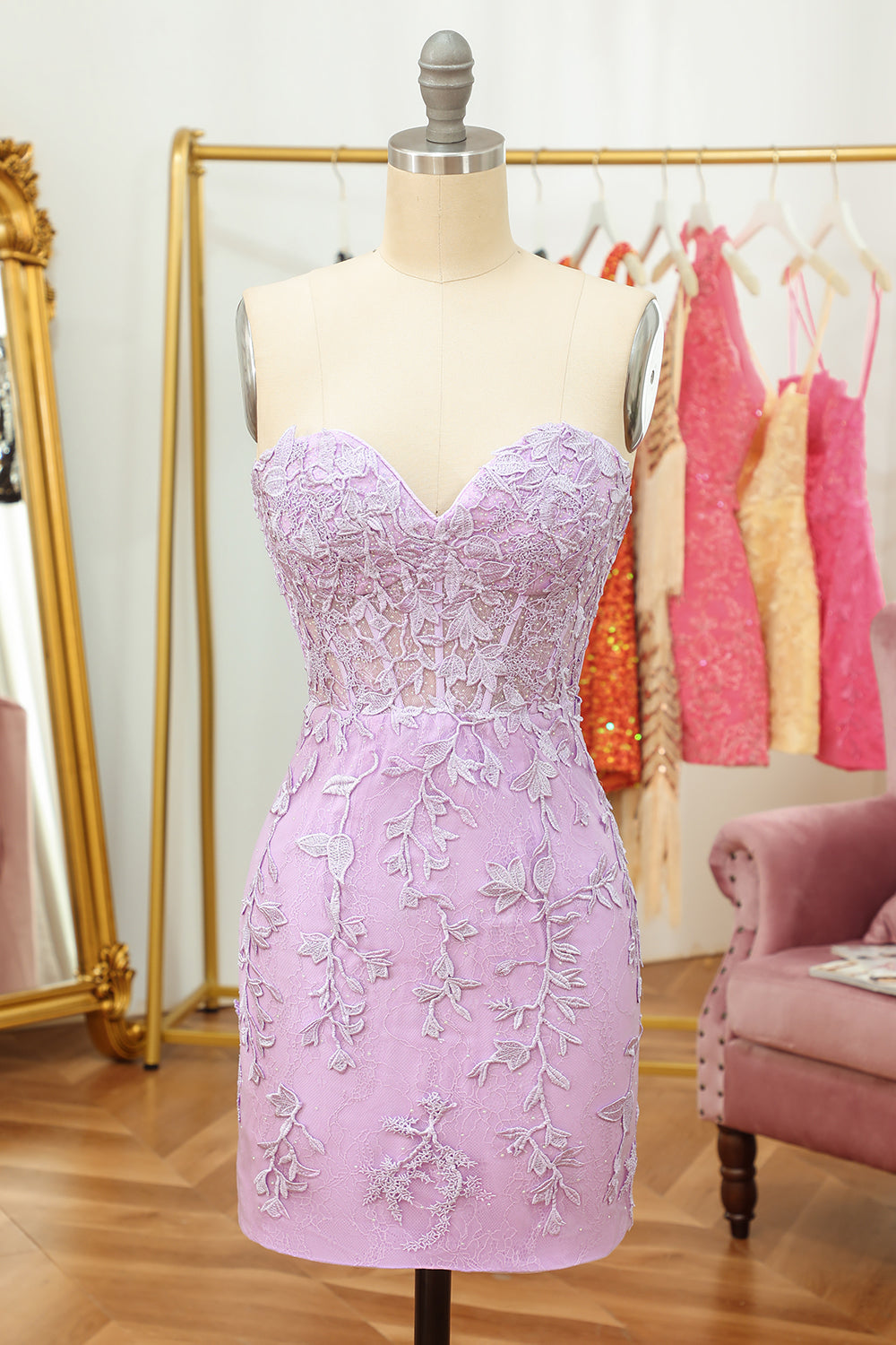 Royal Blue Tight Short Homecoming Dress with Appliques
