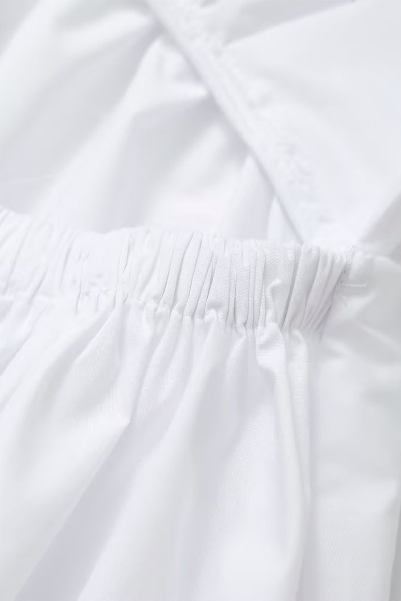 White V Neck Backless Cami Midi Dress