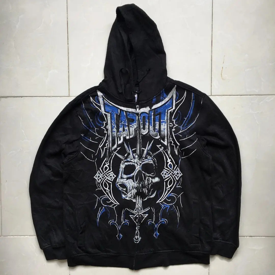 Grunge Zip Up Sweatshirt