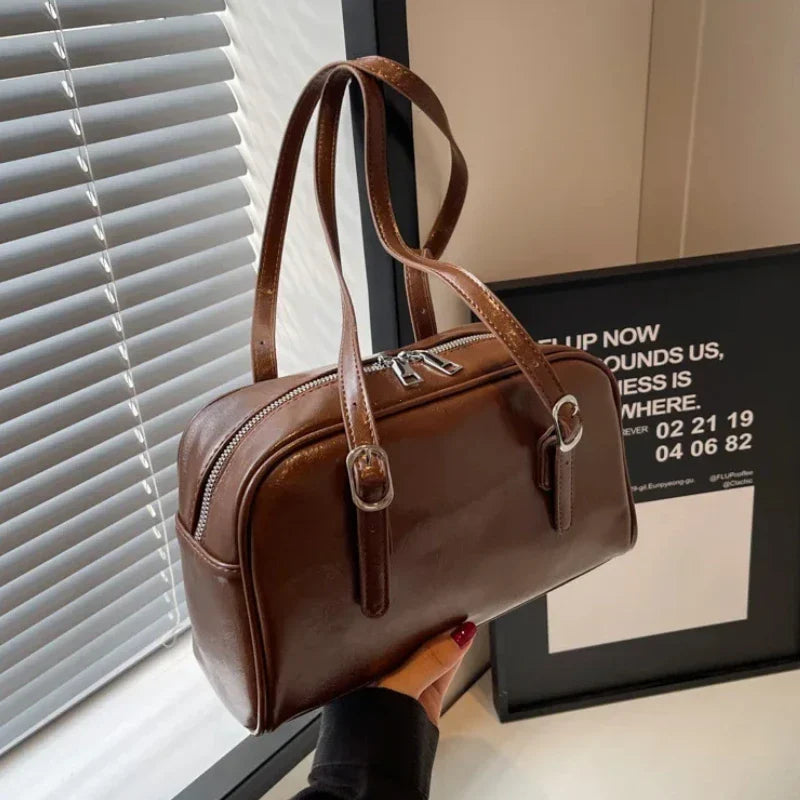 Monochrome Fashion Boston Shoulder Crossbody Bag