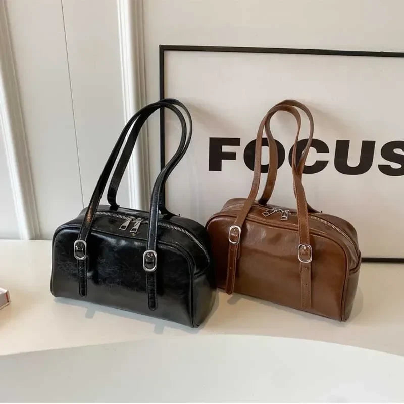 Monochrome Fashion Boston Shoulder Crossbody Bag