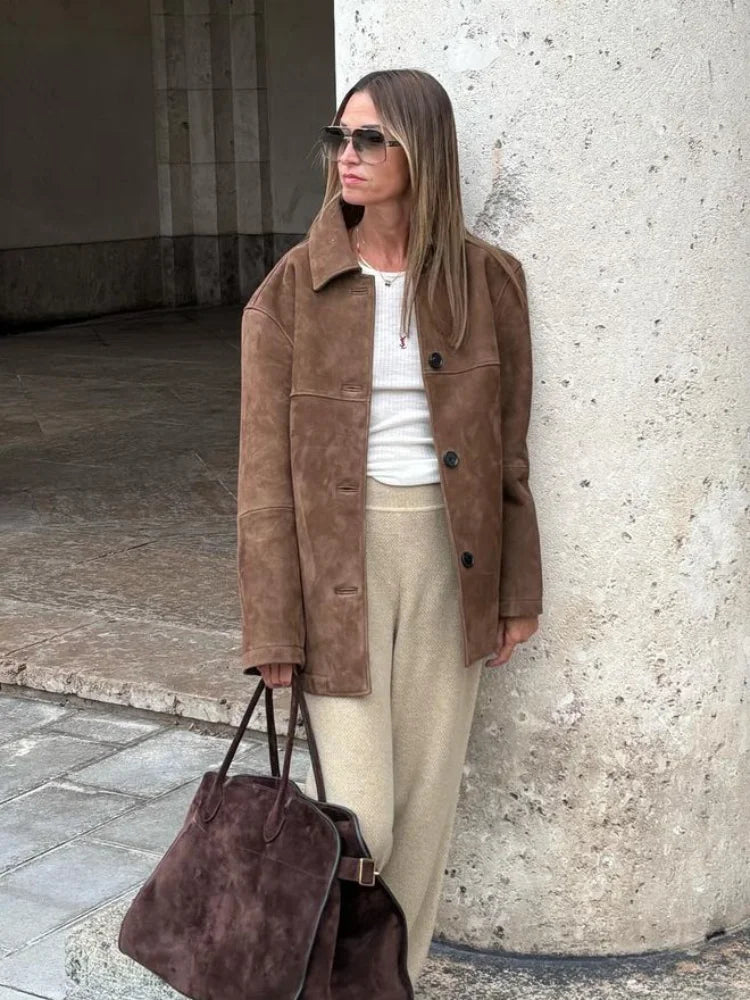 Casual Solid Long Sleeve Jacket 2