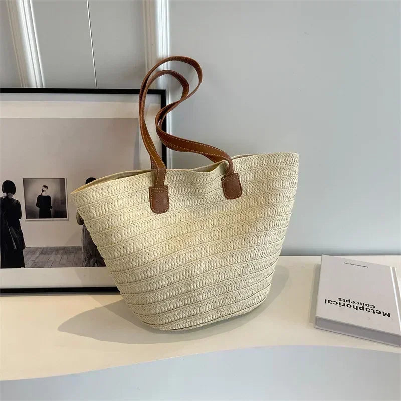 High-End Texture Commuter Shoulder Bag