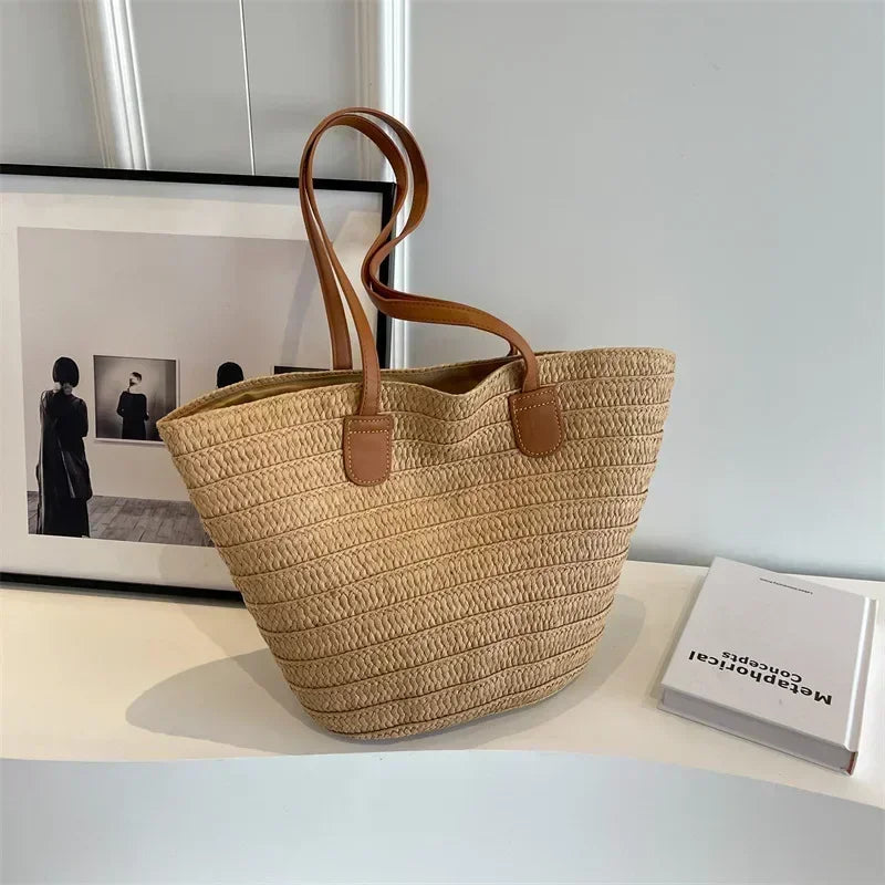High-End Texture Commuter Shoulder Bag