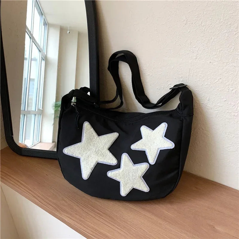 Y2K Canvas Messenger Crossbody Shoulder Bag