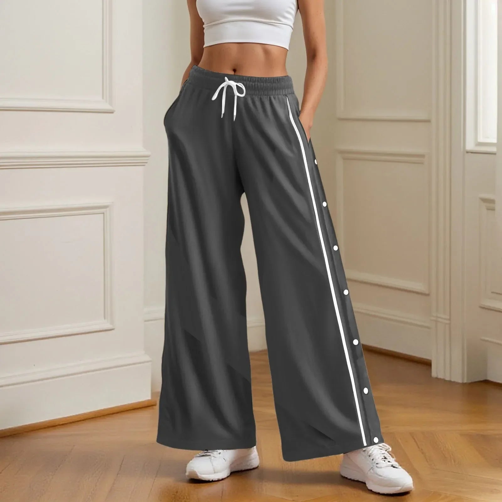 Retro Wide Leg High Street Cargo Pants