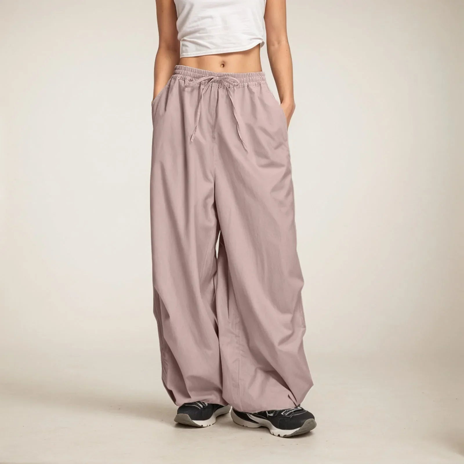 Casual Wide Leg Sweatpants with Pockets