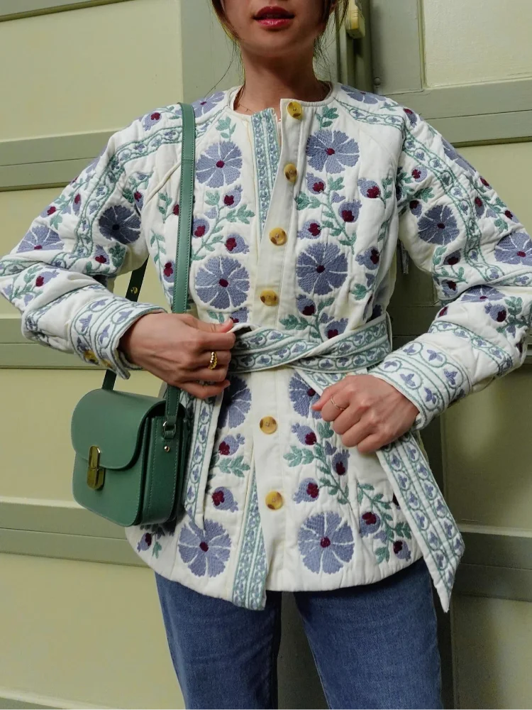 Warm Flower Print Jacket 3