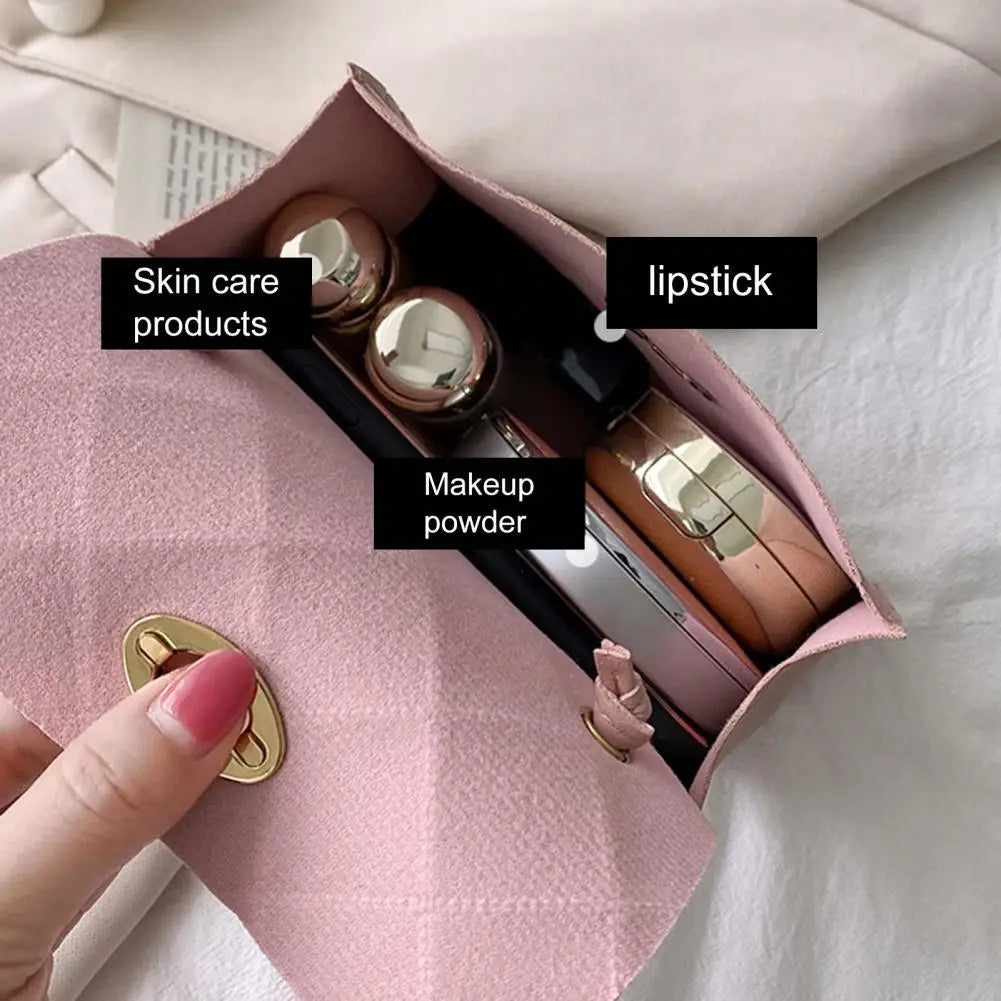 Textured Long Strap Faux Leather Crossbody Wallet Handbag