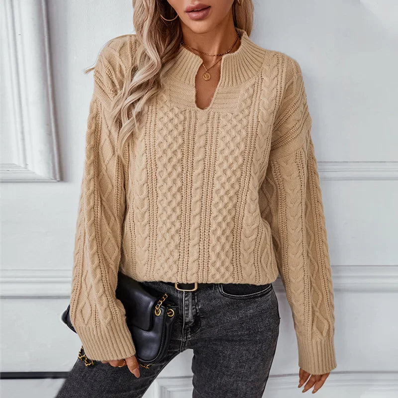 Khaki Cardigan Streetwear Sweater