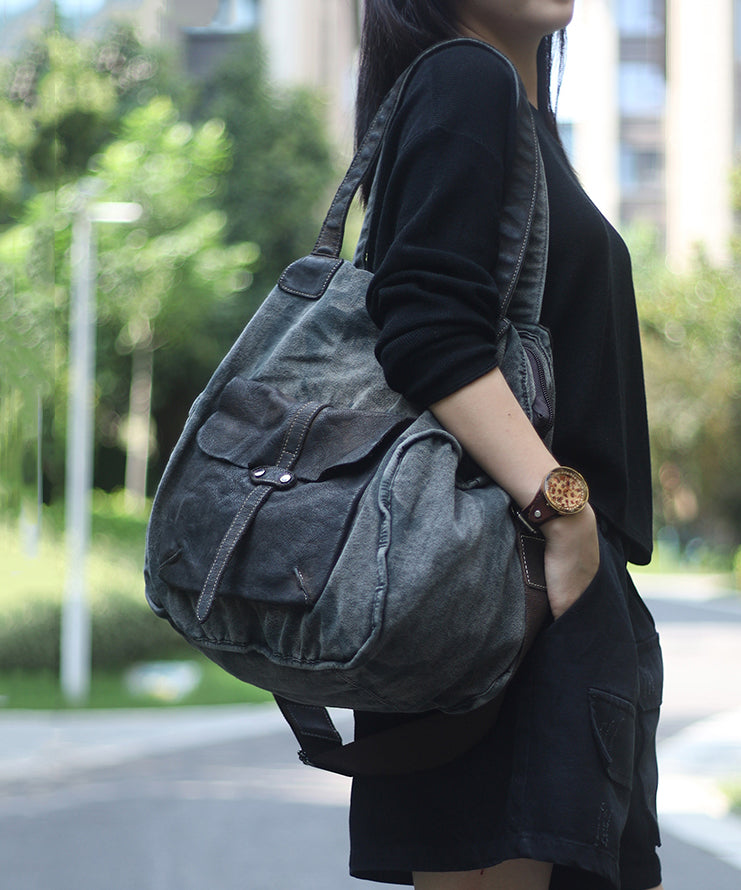 Large Capacity Travel Canvas Crossbody Bag