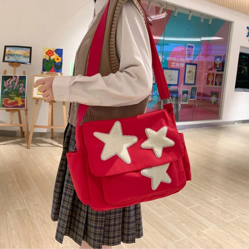 Y2K Star Pattern Crossbody Shoulder Bag