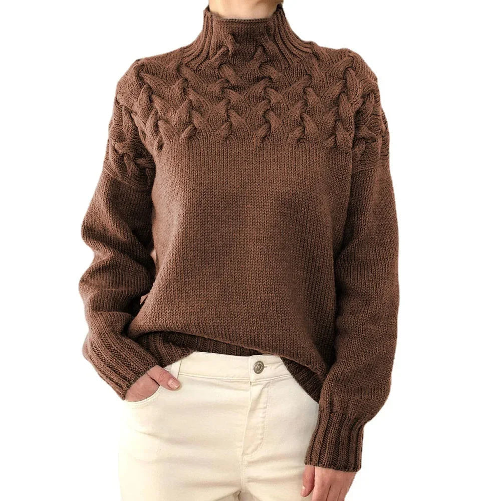 Crochet & Knitted Thick Pink Sweater 3