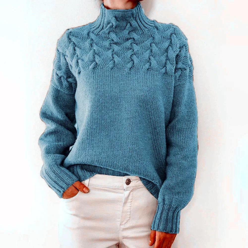 Crochet & Knitted Thick Pink Sweater 7