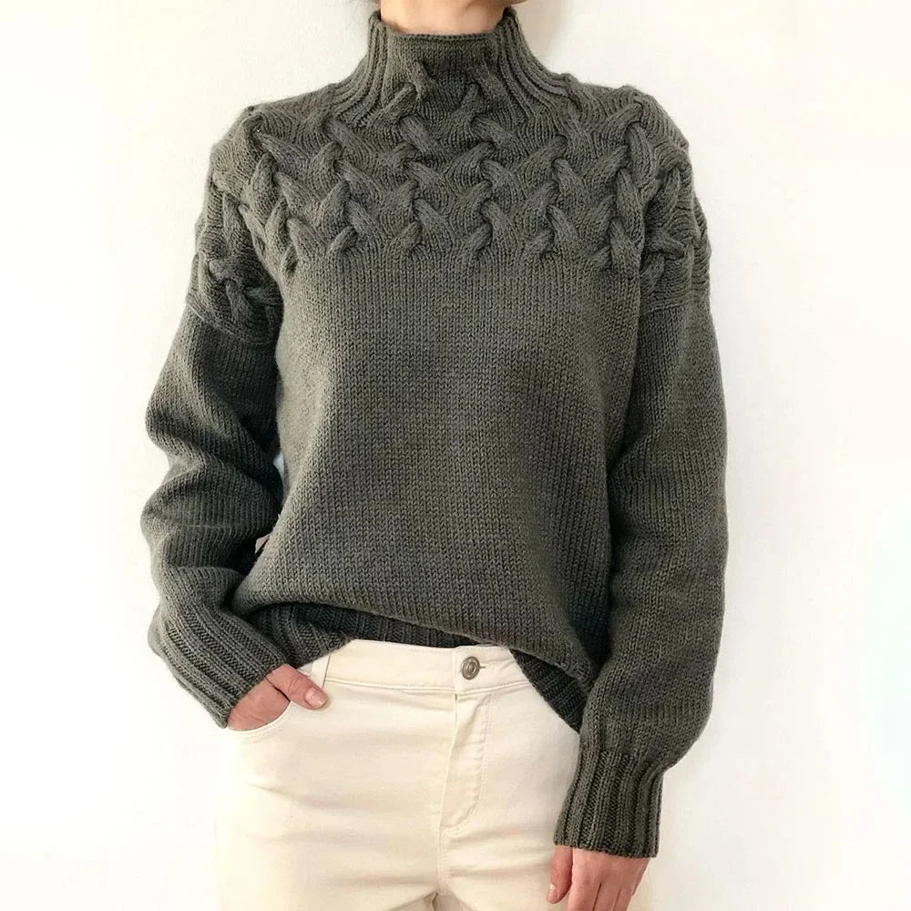 Crochet & Knitted Thick Pink Sweater 2