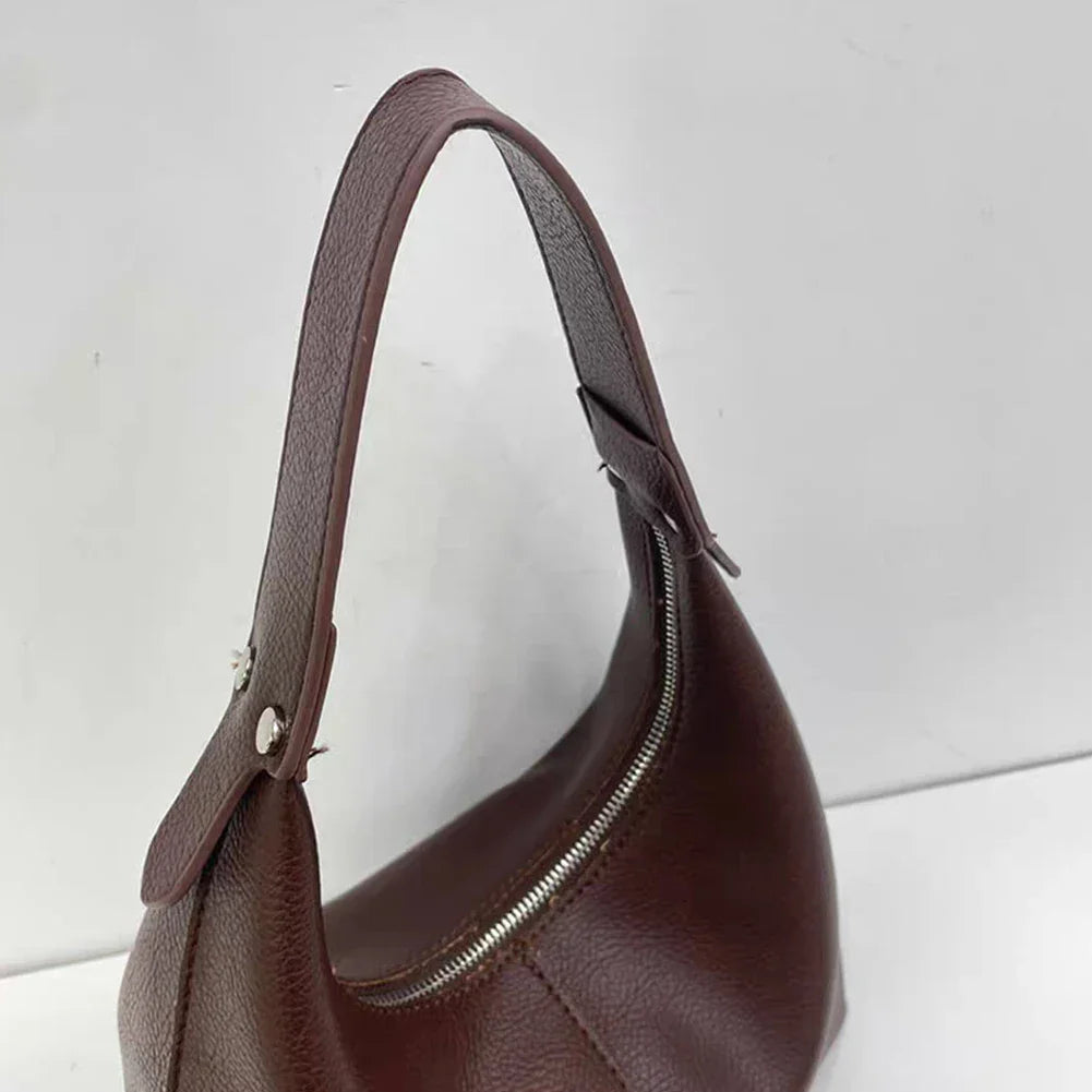 Vintage PU Leather Underarm Shoulder Bag