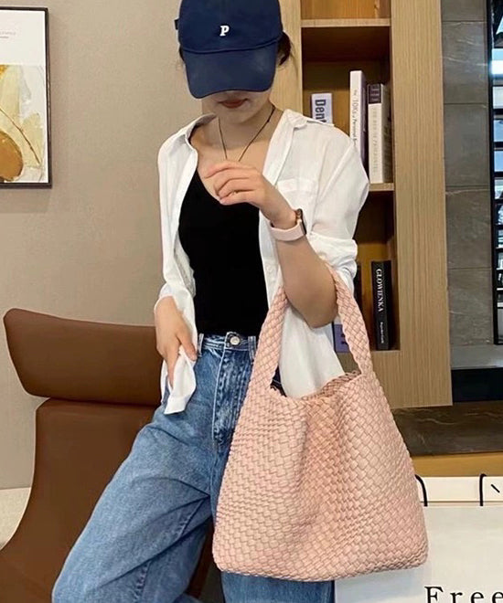 Faux Shoulder White Bag Capacity Leather Large