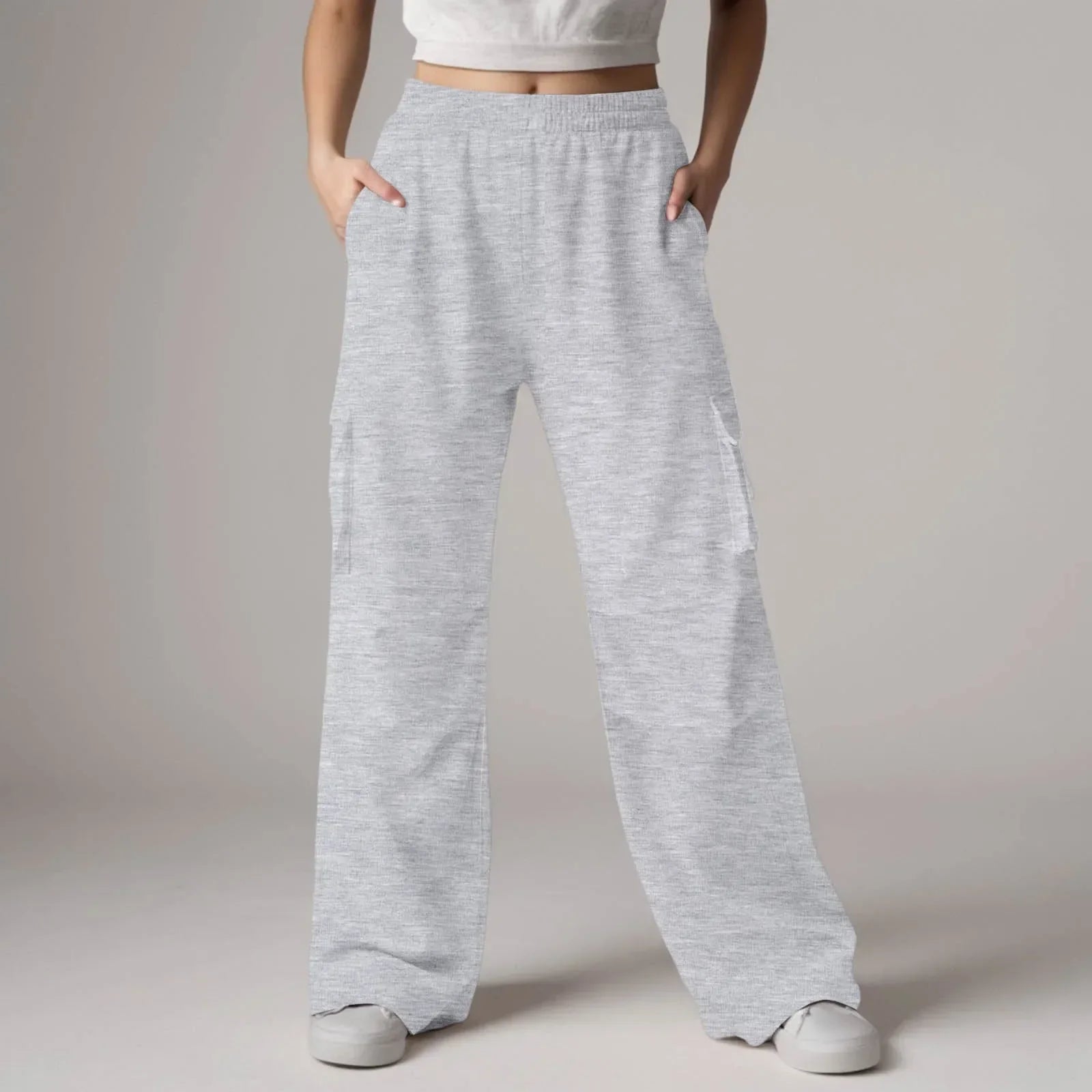 Baggy Cargo Sweatpants with Pockets Pants