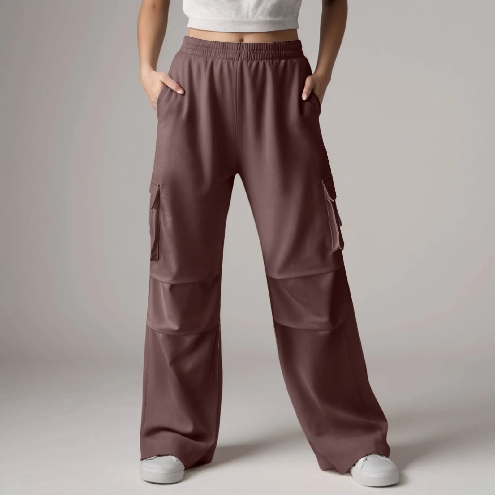 Baggy Cargo Sweatpants with Pockets Pants