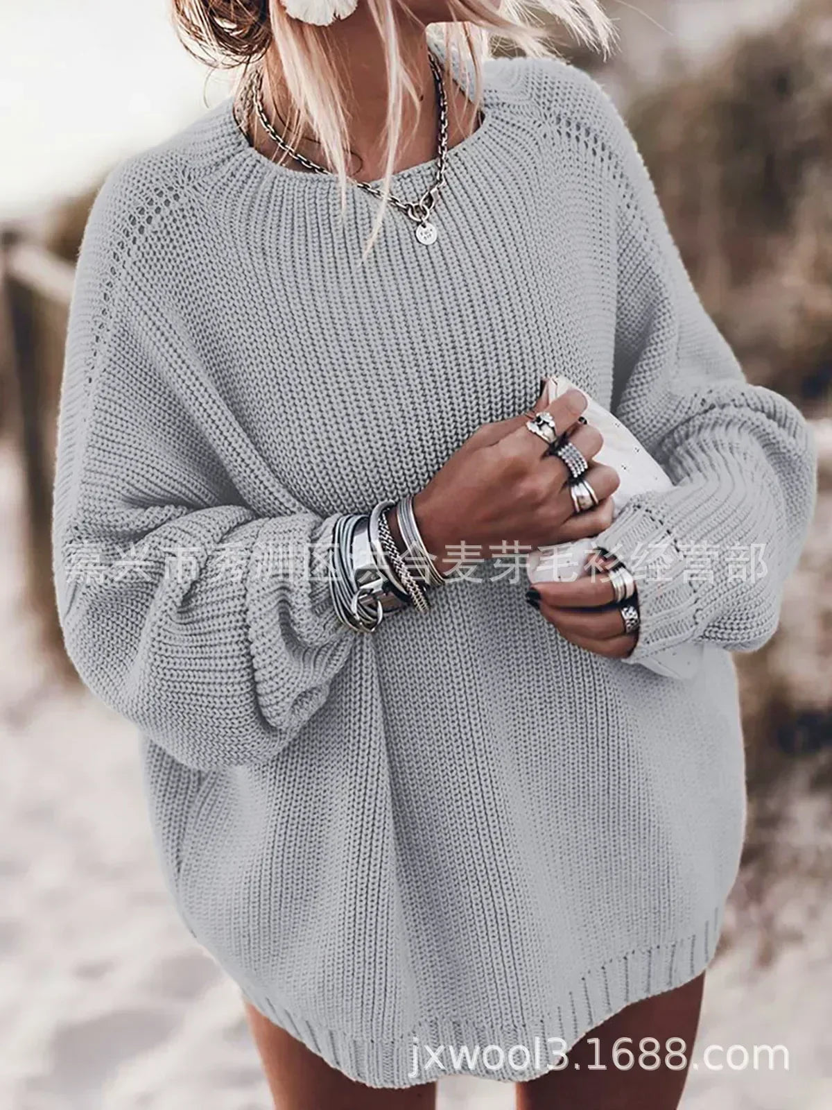Simple Knit Elastic Winter Sweater 7