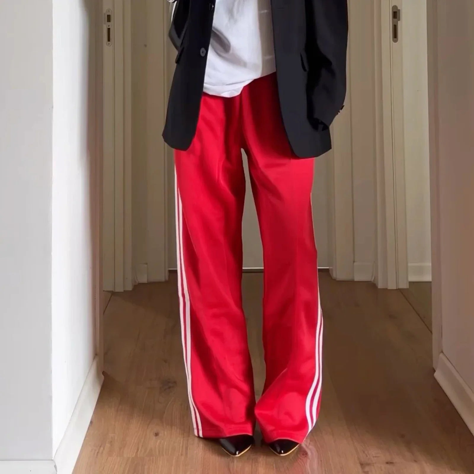 Y2K Striped Baggy Track Jogger Sweatpants Pant