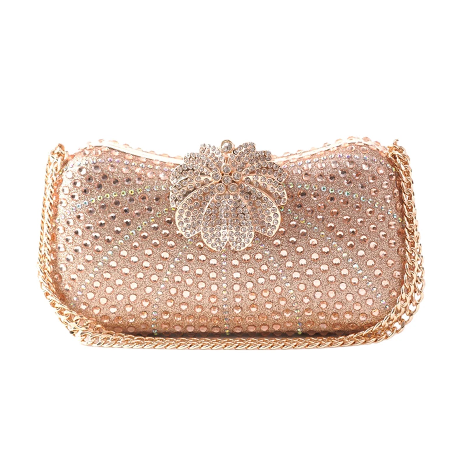 Elegant Crystal Shiny Evening Clutch Purse Wedding Bag