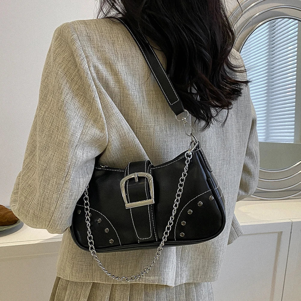 Y2K Cool Style Chain Shoulder Bag