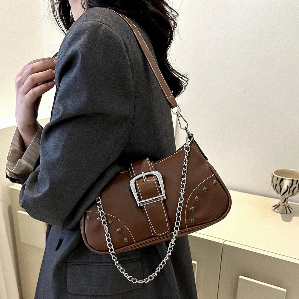 Y2K Cool Style Chain Shoulder Bag