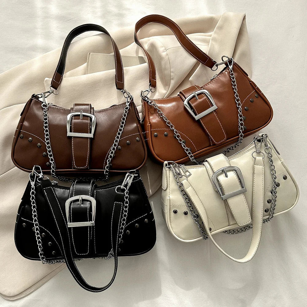 Y2K Cool Style Chain Shoulder Bag