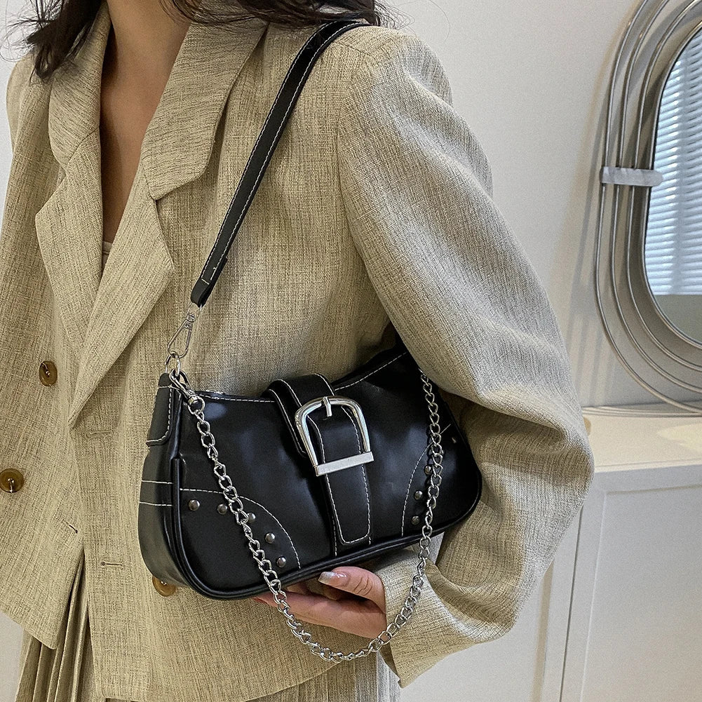 Y2K Cool Style Chain Shoulder Bag
