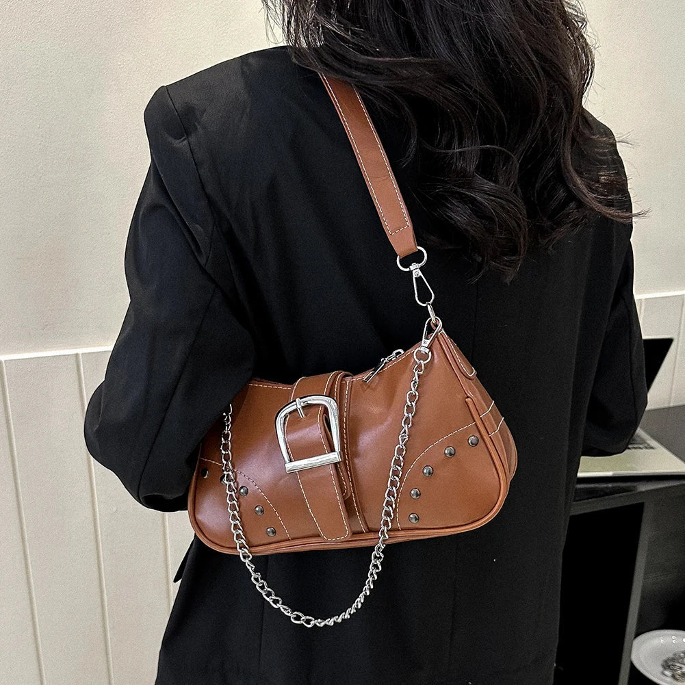Y2K Cool Style Chain Shoulder Bag
