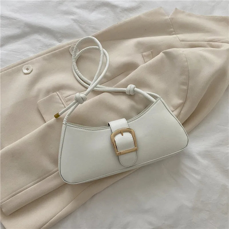 Solid Color Trendy Small Shoulder Bag