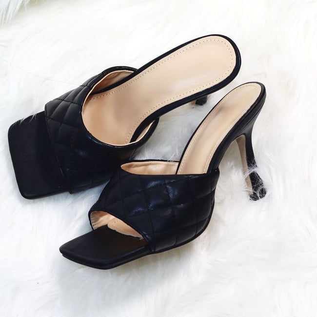 Women's Faux Leather Open-toe Sandals - Mislish