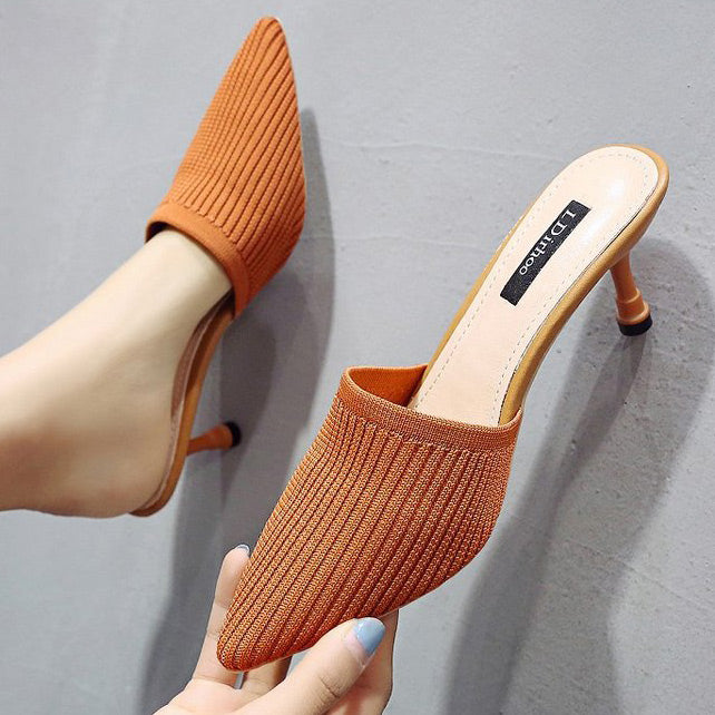 Pointed Close-toe Stiletto Heel Sandals - Mislish