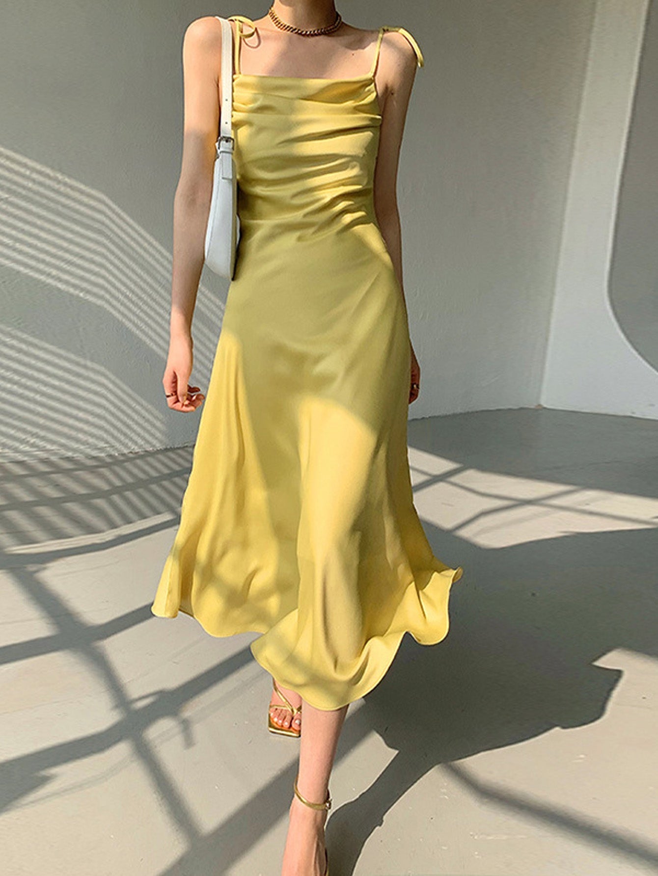 Womens Swing Collar Sleeveless Party Maxi Dress - Fashionpara