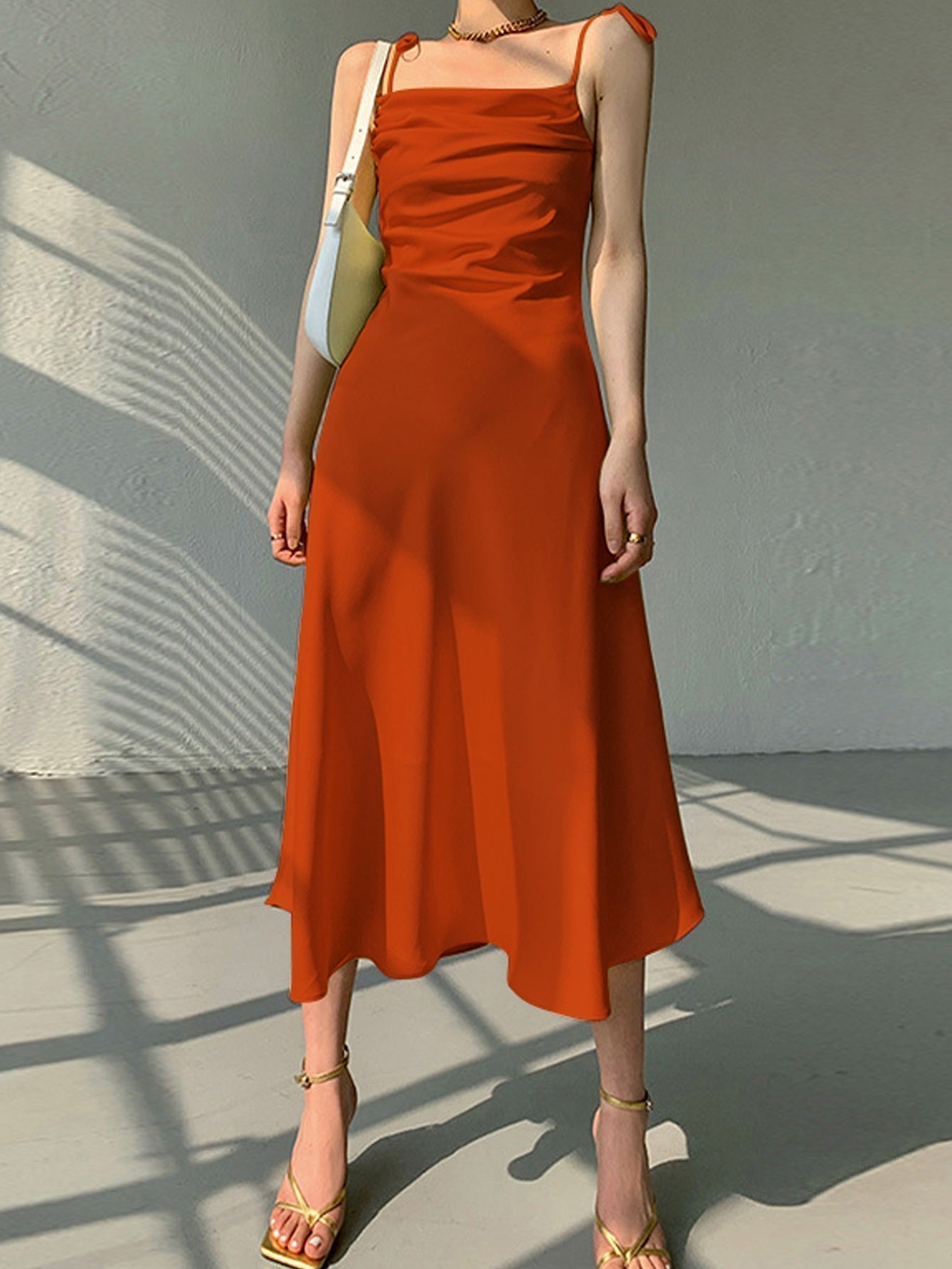 Womens Swing Collar Sleeveless Party Maxi Dress - Fashionpara